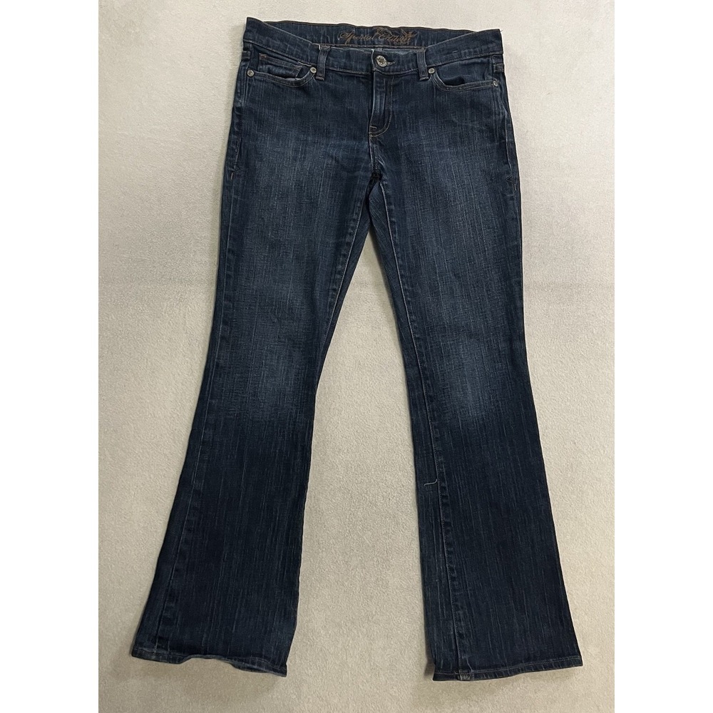 Vintage Old Navy Bootcut Jeans Women's Size 8 (Fits 32x30) Blue Dark Wash Denim
